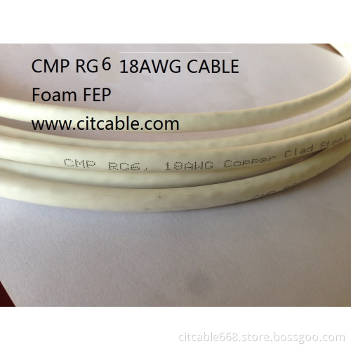 Plenum Rg 6 Cable for CMP